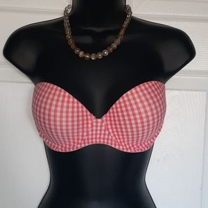 2 for $20 Strapless gingham bikini top